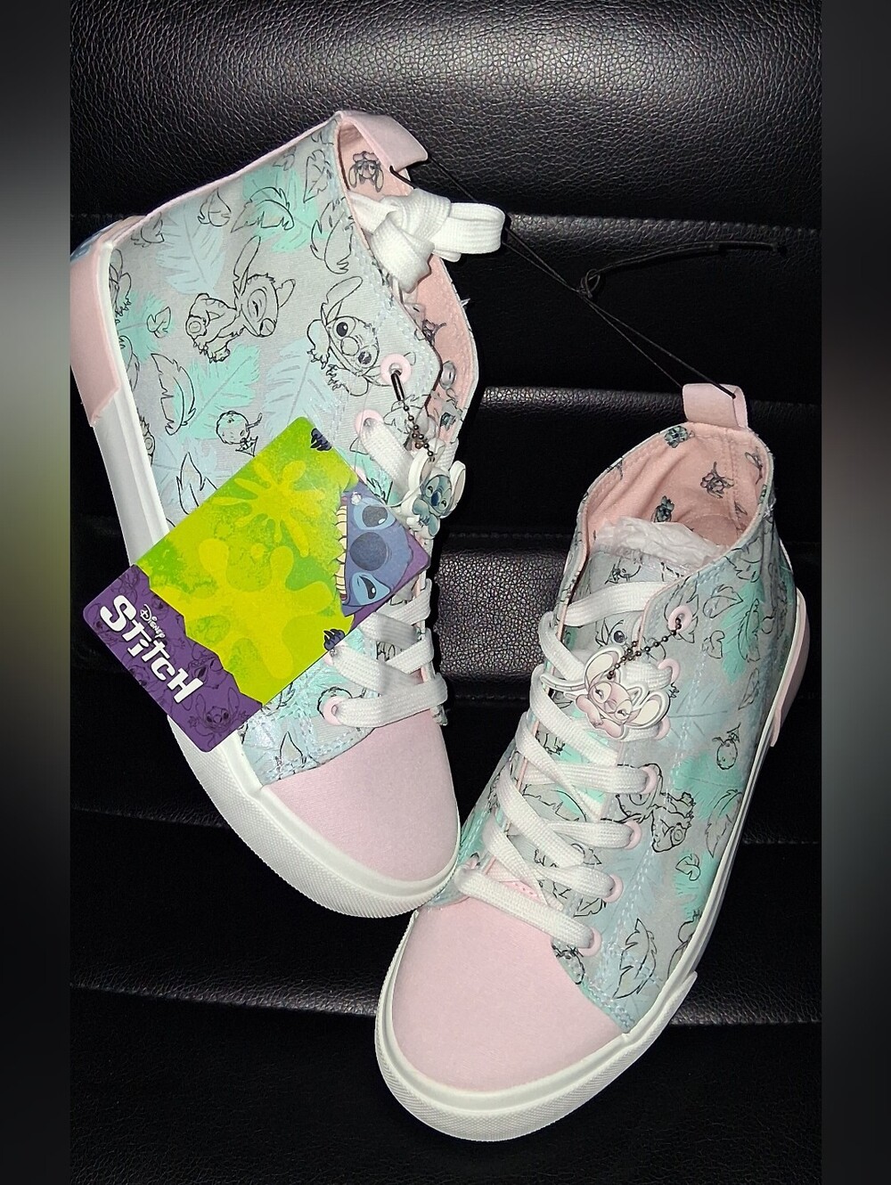 Disney Women's Stitch High-Top Lace-up Sneakers Size 7,8,10